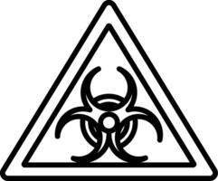 Biological Hazard Icon Design Symbol vector