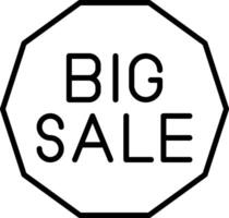 Big Sale Icon Design Symbol vector