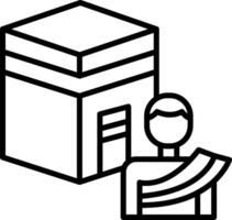 Hajj Icon Design Symbol vector