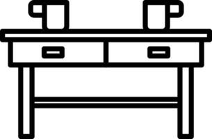 Coffee Table Icon Design Symbol vector