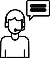 Customer Service Agent Icon Design Symbol vector