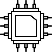 Chip Icon Design Symbol vector