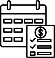 Bill Icon Design Symbol vector