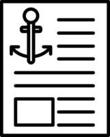 Anchor Text Icon Design Symbol vector