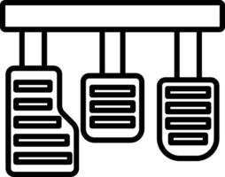 Car Pedals Icon Design Symbol vector