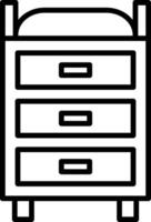 Changing Table Icon Design Symbol vector