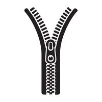 Classic Zipper Illustration for Design Projects vector
