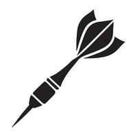 A Sleek Black Silhouette Dart for Precise Targeting vector