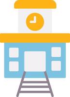 Train Station Icon Design Symbol vector