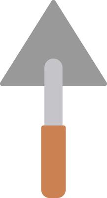Triangular Shovel Icon Design Symbol