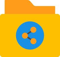 Shared Folder Icon Design Symbol vector