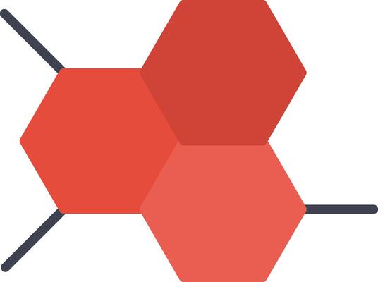 Molecular Icon Design Symbol