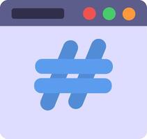Hashtags Icon Design Symbol vector