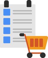 Shopping List Icon Design Symbol vector