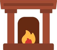 Fireplace Icon Design Symbol vector