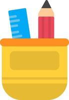 Pencil Case Icon Design Symbol vector