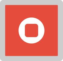 Stop Button Icon Design Symbol vector