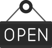 Open Icon Design Symbol vector