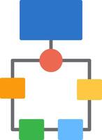 Flowchart Icon Design Symbol vector
