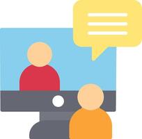 Online Interview Icon Design Symbol vector
