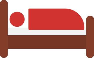 Single Bed Icon Design Symbol vector