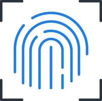 Fingerprint Icon Design Symbol vector