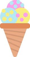 Ice Cream Cone Icon Design Symbol vector