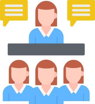 Interview Icon Design Symbol vector