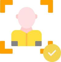 Face Scan Icon Design Symbol vector