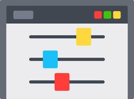 Control Icon Design Symbol vector