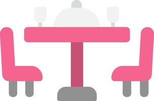 Dining Table Icon Design Symbol vector
