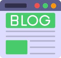 Blog Icon Design Symbol vector