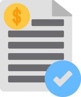 Bill Icon Design Symbol vector