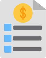 Bill Icon Design Symbol vector