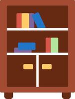 Bookshelf Icon Design Symbol vector