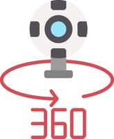 360 Camera Icon Design Symbol vector