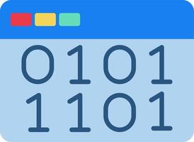 Binary Code Icon Design Symbol vector