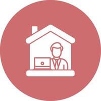 Work From Home Icon Design Symbol vector