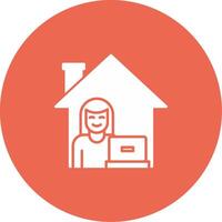 Work From Home Icon Design Symbol vector