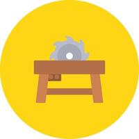 Table Saw Icon Design Symbol vector