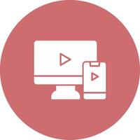 Screen Mirroring Icon Design Symbol vector