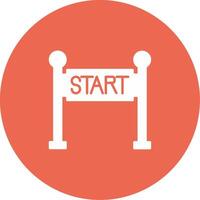 Start Line Icon Design Symbol vector