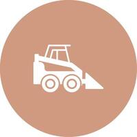 Skid Steer Loader Icon Design Symbol vector