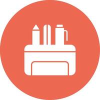 Pencil Case Icon Design Symbol vector