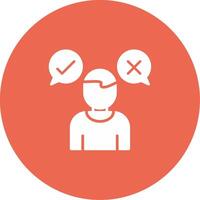 Decision Marker Icon Design Symbol vector