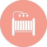 Baby Crib Icon Design Symbol vector