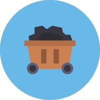 Mining Cart Icon Design Symbol vector