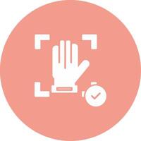 Hand Recognition Icon Design Symbol vector