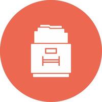 Filling Cabinet Icon Design Symbol vector