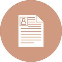 Curriculum Vitae Icon Design Symbol vector